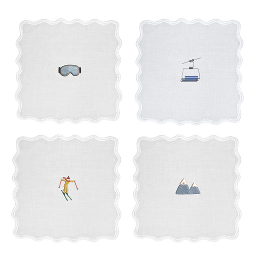 Apres Ski Cocktail Napkin Set (Set of 4)